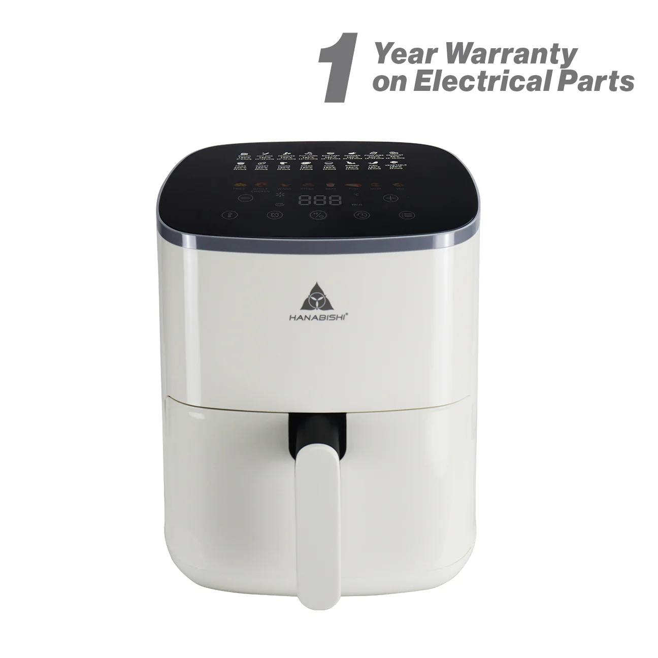 Hanabishi Air Fryer Digital 5L White HAFRYER50DIG - Image 3