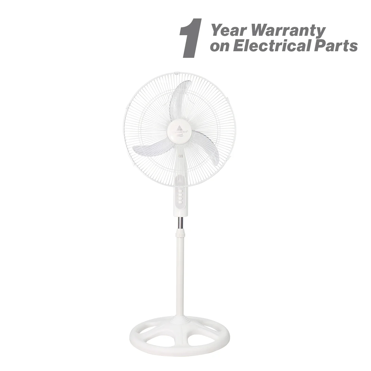 Hanabishi Windmill Aesthetic Stand Fan 18" Pearl White WM18SFWHT - Image 3