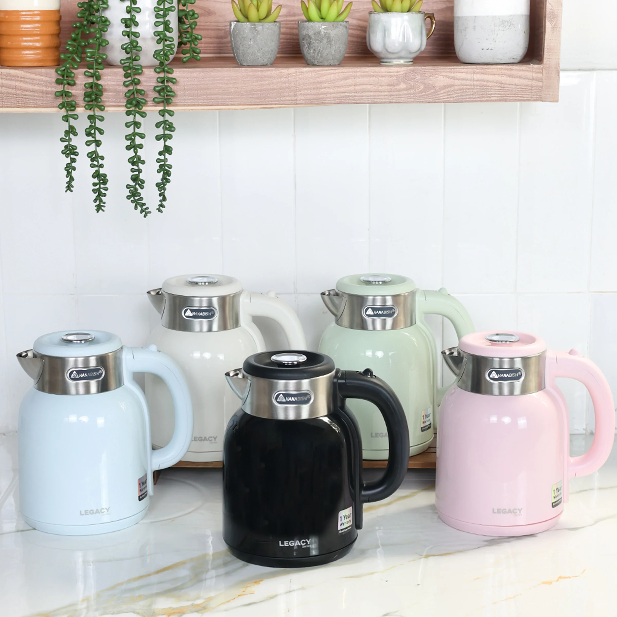 Hanabishi Legacy Series Electric Water Kettle HWK515 available in 5 colors - Image 2