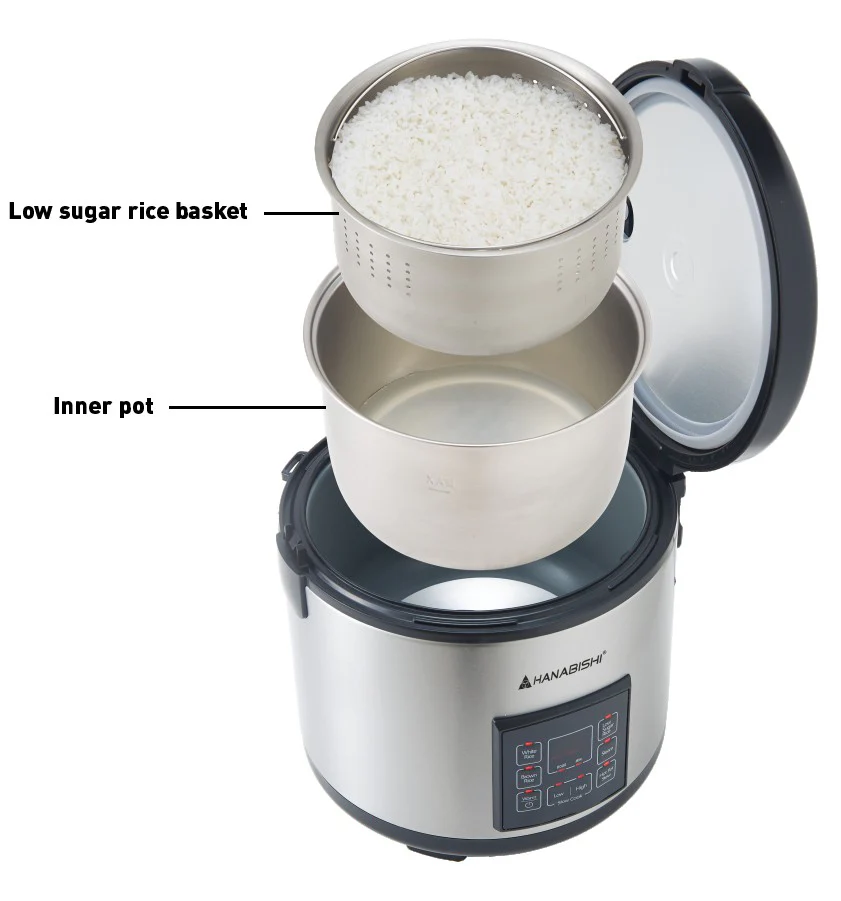 Hanabishi Low Sugar Multi-Function Rice Cooker HDESUGAR18MFRC - Image 3