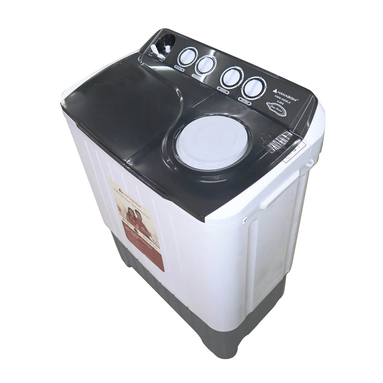 Hanabishi Twin Tub Washing Machine 8.5Kg Capacity HWM485BLK - Image 5